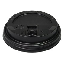 테이크아웃용품 종이컵뚜껑 12온스 16온스 20온스 개폐형 검정 500개 (10줄) 12시전, 1세트