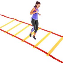 축구연습 사다리 스텝레더 스포츠 용품 민첩성 순발력 훈련, 7M(빨강+노랑)