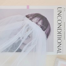 조화 헤어피스 꽃핀 촬영용 셀프웨딩소품 브라이덜샤워 웨딩 숏베일 로즈오브더데이