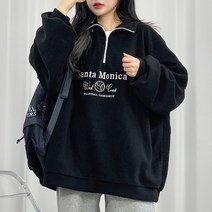 [오버핏/보들+따뜻] 산타 후리스 반집업