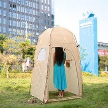 에어 원터치 쉘터 도킹 캠핑 텐트 휴대용 야외 샤워 목욕 변경 피팅 룸 쉼터 해변 개인 정보 보호 화장실, Yellow