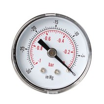 디지털 토르게이지 진공게이지 마노미터 다이얼 유형 압력 백 스턴 연결 18 bspt 030 hg amp 0-1 바 호환 산업용, s-yz40z8-30inhg