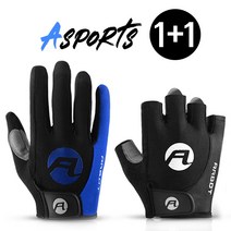 듀웨이 라이딩 글러브 장장갑(폰터치)+라이딩 글러브 반장갑 1+1, 레드(M), 레드(M)