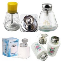 리무버공병 디스펜서 멘다 220ml 70ml 펌프공병 디스펜스 6.5oz 도자기 공용기 네일리무버통 멘다공병 네일공병 원터치 아세톤 강화유리 국가고시 시험용, 1ea, 25.도자기펌프공병/180ml/