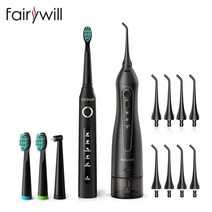 구강세척기 물치실Fairywill-휴대용 구강 세척기 USB 300ml 충전식 치과 워터픽 치아 클리너 성인용 3 모드, 01 5020E-B-507 Black