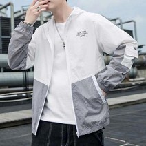 엘로아 시티라벨 JK603 배색 후드 바람막이