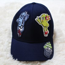 KENZO 18SS 다크네이비 아이스크림 패치 아이콘 볼캡 모자 KL90518 49
