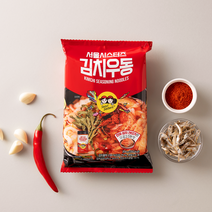 [서울시스터즈] 김치우동 봉지면(8개입) 간편조리 캠핑요리 국물요리, 816g, 2개