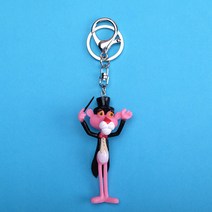 크리 에이 티브 Leggy 핑크 팬더 열쇠 고리 연인 귀여운 만화 인형 가방 펜던트 열쇠 고리 남성과 여성 액세서리키홀더 자동차키링, 제비꼬리
