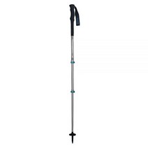 컴퍼델 익스플로러 컨투어 파워락 트레킹 폴 스틱 등산 하이킹, Silver / Blue, One Size