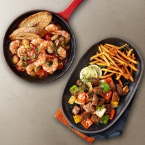 홈파티 밀키트 세트 애슐리 감바스 피칸테 + 찹스테이크 & 포테이토(총 4인분)