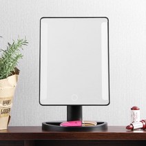 터치 스탠드 LED 조명거울 화장대 메이크업 탁상 거울, 단품없음
