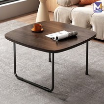MCOMPANY 사이드 테이블 침대 쇼파 인테리어 베드 거실 보조 간이 협탁 미니 높은 노트북 식탁 책상 좌식 선반 철제 원목 서랍장 수납 침실 모던 사무실 엔틱 페리 _사각 월넛, 월넛브라운