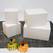 선물상자 쿠키상자 마카롱 머핀 포장상자, 57. 원터치 화이트상자 (4호), 1개