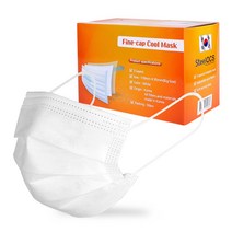 지오리빙 국산 일회용 3중필터 마스크 화이트, 50매입