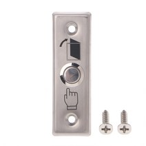 92x28mm 스테인레스 스틸 초인종 푸시 버튼 스위치 터치 패널, 은
