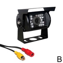 차량 블랙박스 채널 1 2 후방 카메라방수 18 LED 자동차 후방 보기 카메라 12V 24V 버스 트럭 모터홈 밴용, 02 B