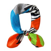 미국발송 Mokoomiss 모발용 100% 순수 멀베리 실크 스퀘어 스카프 53.3 x 53.3cm(21 x 21인치) 여성용 남성용 천연 실크 네커치프 디지털 프린트 헤드스카