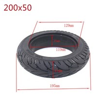 8인치 타이어 전동 킥보드 스쿠터 튜브 스피드웨이 미니 4 프로 리어 휠 8 인치 전동 스쿠터 타이어 200x5, 02 37mm soild tire