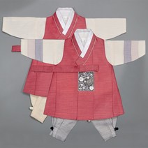 62번 남아한복 상큼 레드쾌자(백일-15호) 어린이 아동 아기 돌잔치 설날 추석 어린이집 한복