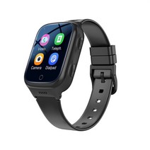 군인고도계시계 등산 어린이 4G 스마트 워치 1000mAh SOS GPS 위치 비디오 전화 WiFi Sim 카드 SmartWatch 카메라 IP67 방수 아기, Dutch Version, 01 Black