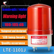 KINGJOIN LTE-0J 소리와 빛 경보 LED 회전 경고등 표시 등 산업 신호등 경광등, 06 AC220V with sound