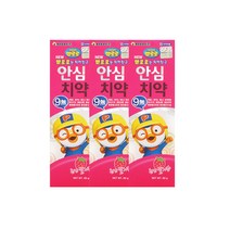 뽀로로 안심 치약 80g /딸기향 무불소, 3개