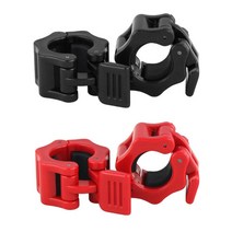 25mm 전용 바벨 봉 마구리 락조 플라스틱 고정랑 2개 역기봉 스프링 조임쇠 고정 잠금, 레드 2개