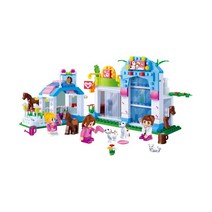 퍼즐피플 건물 중국 호환레고 시리즈, 펫샵 세트 (Pet Shop Building Set)