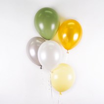 파티풍선 올리브 5색 set