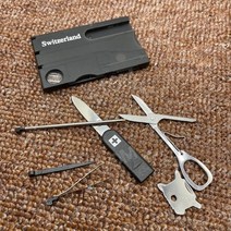 멀티툴 2개 맥가이버 다기능 Swiss Swizerland 카드 캠핑 도구툴 LED조명