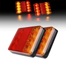 테일램프 후미등 데루등 캠핑카 카라반 1pc 12v 방수 내구성 자동차 트럭 8led