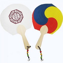 1+1 (OR) 전통한지부채 복문양 태극부채, 10개