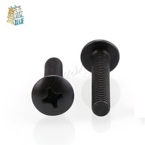 둥근머리볼트 TM M2M2.5 M3 M3.5 M4 M5 M6 나사 필립스 트러스 버섯 머리 볼트 5-50 개 검정색, [02] M6 5pcs, [05] 35mm, 50개