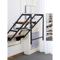 접이식 테이블 선반 벽부형 폴딩 계단식 장식장 책상, 순백색 사이즈 800x1200 풀세트