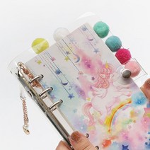 유니콘 다이어리 6공 A6 다이어리 만년형 예쁜 선물 고래 벚꽃 3종 택1