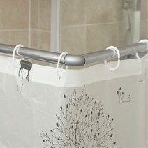 스테인리스 욕실 커브형 샤워 커튼봉 커텐봉 압축봉 코너 ㄱ ㄴ ㄷ L 자형