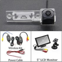어라운드뷰 후방 사이드 카메라 -HD 1280x720 어안 카메라 폭스바겐 골프 MK4 1997-2005 자동차 차량 주차, 10 Cam 5 LCD Wireless