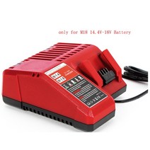 밀워키 배터리 충전기 M18 M14 M12 14.4V 18V 12V 리튬 이온 48-11-1815 48-11-1820 48-11-1840 48-11-1850 48-11-1828, 01 for M18_01 EU plug