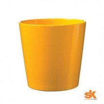 아트박스/데로마 댈러스 컬러 스타일 독일 명품 세라믹 인테리어화분(21cm), 21cm/샤이니 허니 옐로우