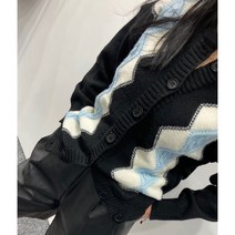 [아멜리아] 다이아배색 니트 가디건 (강추!!!)