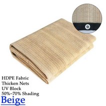 어닝 아름다운 정원 햇빛 가리개 그물 다육이 식물 창고 자외선 차단 음영 항해 퍼걸러 단열 HDPE 천막, 01 Beige Color_02 0.9m x 1m
