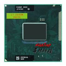 I77700 인텔 코어 i72640M i7 SR03R 2.8 GHz 듀얼 쿼드 스레드 CPU 프로세서 4M 35W 소켓 G2 rPGA988B, 한개옵션0