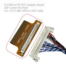 1ch 2ch 8bit 30 핀 FI-X30P PFC FFC 30Pin 1mm 유연한 플랫 케이블 어댑터 보드 변환기 커넥터 lcd led 컨, 03 50pcs