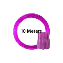 LeoPlas-1.75mm 10 및 20 m 투명 PETG 필라멘트 샘플 3D 프린터 펜소모품 인쇄 용품 플라스틱 소재, 19 Clear Grape 10m 30g
