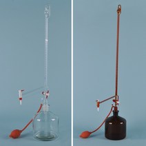 갈색 테프론 콕크형 자동뷰렛 Automatic Buret Amber PTFE Cock 50ml B13-74-688