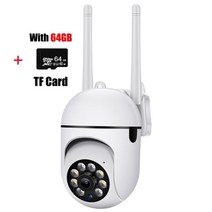 가정용cctv 스마트폰cctv 1080 3 무선 보안 카메라 인간의 모양 자동 추적 야간 투시경 128 카드 지원 시, 03 Camera 64G TF Card
