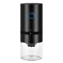커피로스터기 업소용 가정용 커피머신 휴대용 전기 커피 그라인더 TYPE-C USB 충전 콩 미니 개인 조정 기계, 01 Black