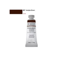 [신한] 아크릴물감 낱색 50ml, 557 Vandyke Brown