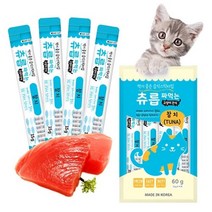 습식타입 간편한 참치맛 고양이간식 기호성높은 폴드, 1개, 4포(60g) x3팩 참치와 오리